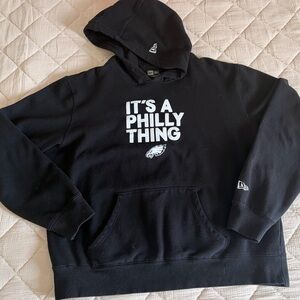 New Era Black Philly Mens Hoodie